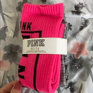Pink VS 2 pack knee high socks